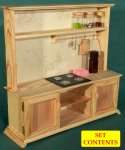 KITCHEN Cabinet dolls handmade from natural wood for dolls in a scale of 1 6  1.JPG